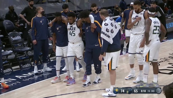Palengvėjimo atodūsis NBA lyderių stovykloje – „Jazz“ žvaigždės trauma nėra sunki (VIDEO)